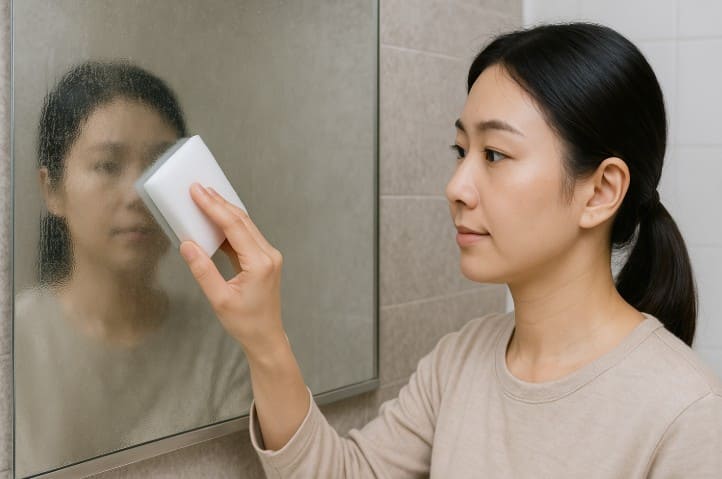 激落ちくんは鏡に使える？