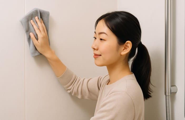 お風呂の壁は何で拭けばいい？