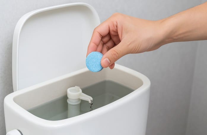 トイレタンク掃除に入れるだけで済む方法