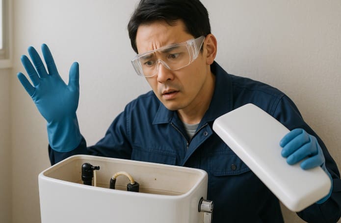 トイレタンクの掃除をしたことない人への注意点