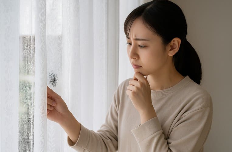 カーテンの黒カビがとれない場合の対処方法