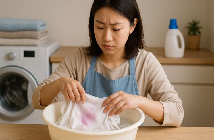 時間がたった色移りの落とし方