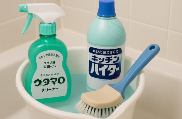 ウタマロとキッチンハイターを混ぜて使う方法