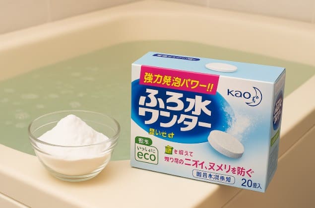 風呂水ワンダーの代用で重曹は使える?