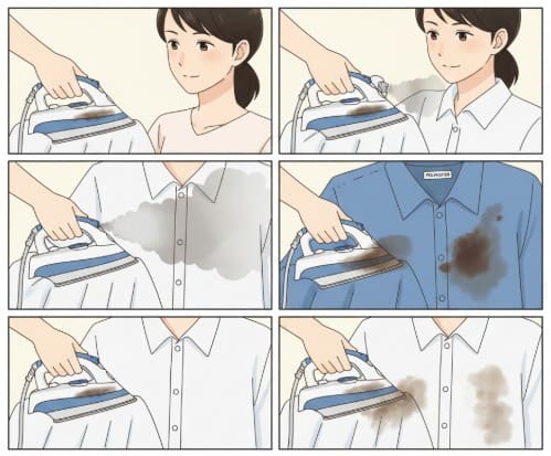 アイロンが焦げる原因は主に4つ