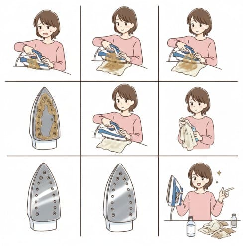 接着芯のベタつき汚れの落とし方
