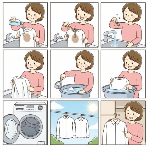 焦げ汚れが服についた場合の対処法