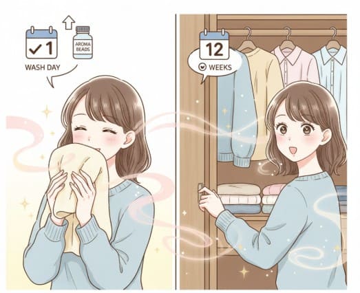 アロマジュエルの匂いはどれくらい持続する？