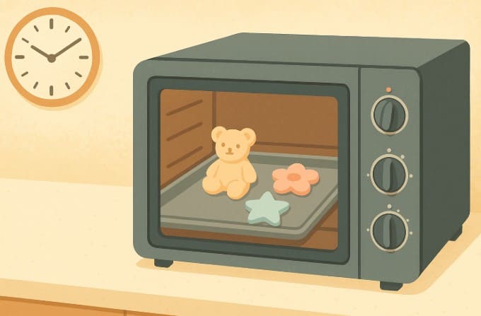 オーブン粘土で焼く時間はどれくらい？