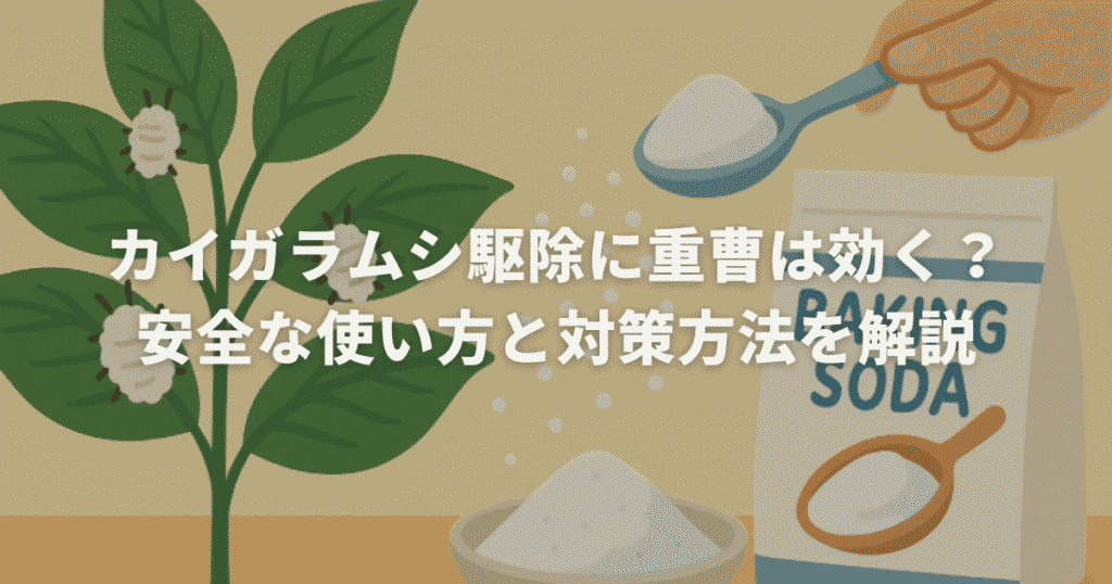 カイガラムシ駆除に重曹は効く？安全な使い方と対策方法を解説