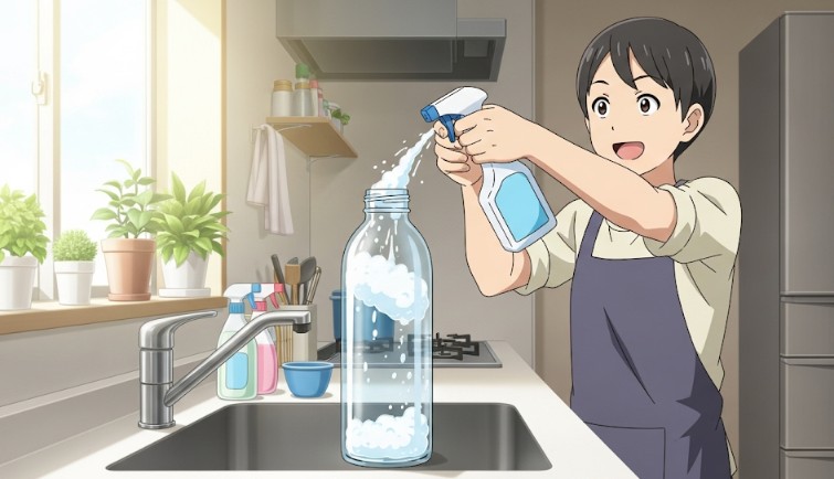 水筒の奥の汚れを落とすコツ