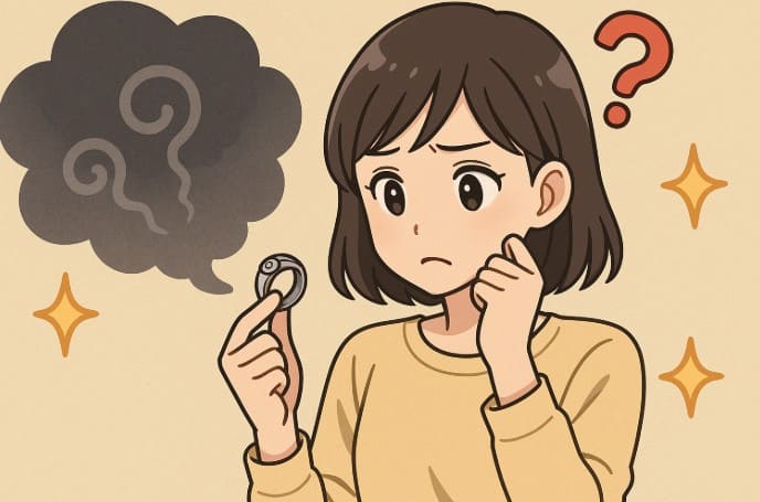 お手入れ後に黒くなった場合の理由