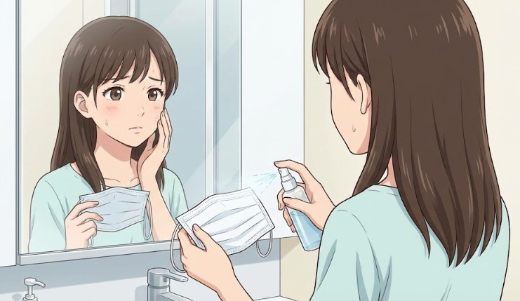 マスクに使用する際の効果低下と肌トラブル