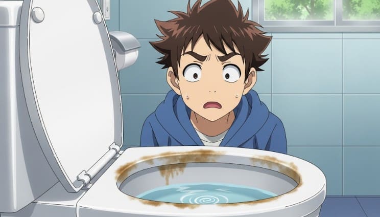 水が茶色になるのは尿石が原因?
