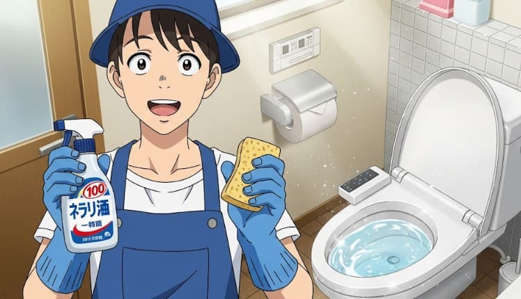 100均グッズで試せる尿石掃除