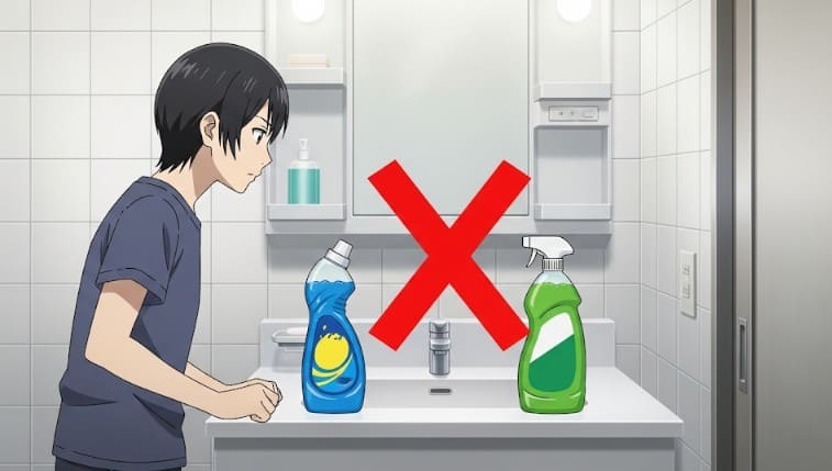 お風呂掃除で使ってはいけない洗剤