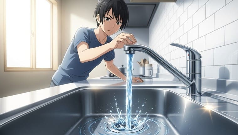 水を流す時間の目安はどれくらいか