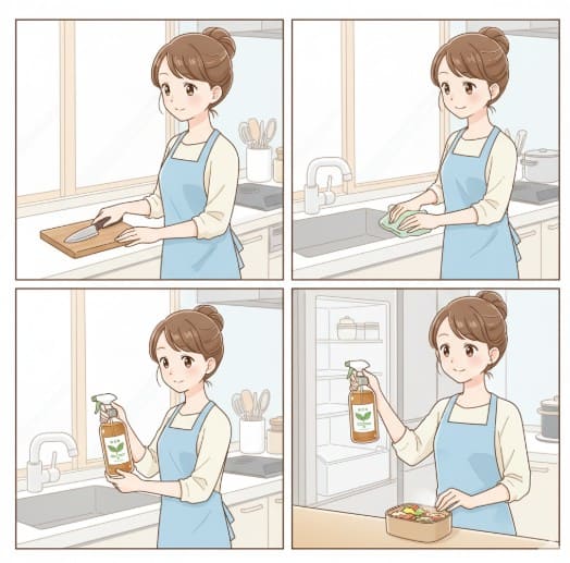 キッチン掃除での基本的な使い方