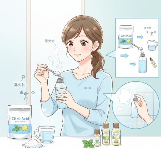 クエン酸でトイレの消臭剤を手作りするコツ