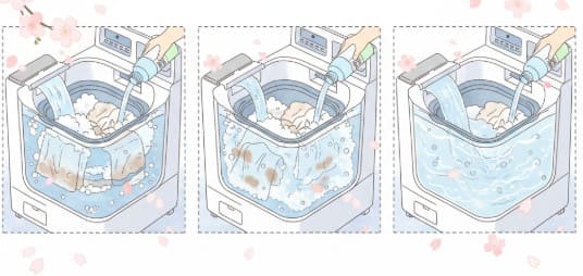 洗剤と柔軟剤を一緒に入れるタイミング