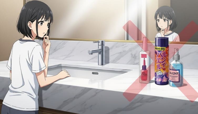洗面台を傷つけないための注意点