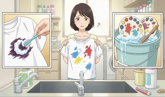 絵の具汚れは一体何で落ちる?