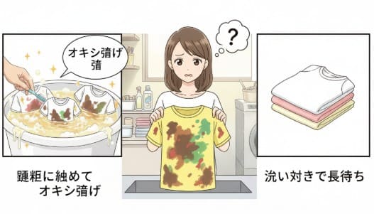 子供のスモック汚れの落とし方