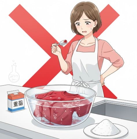 注意！重曹で色止めはできる？