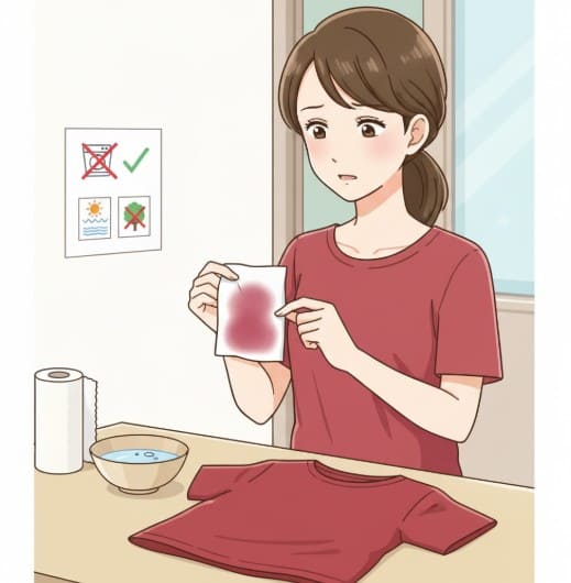 色落ちする服の見分け方と注意点