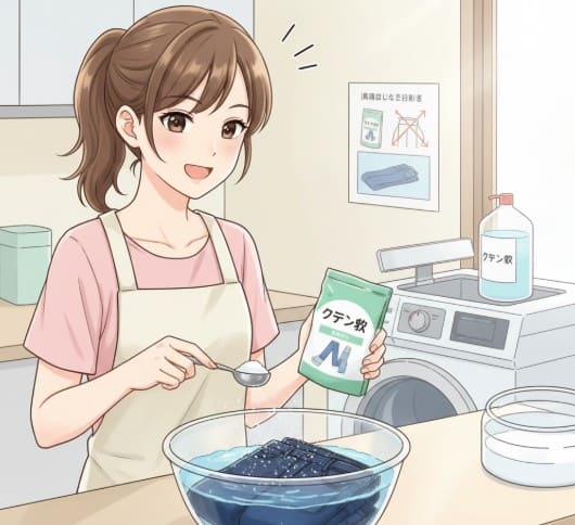 デニムの色落ち防止にも効果的