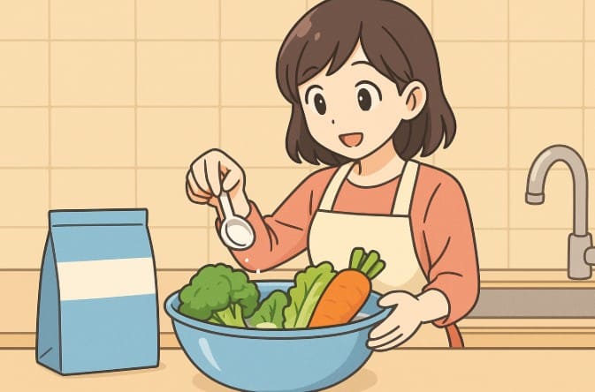 野菜を洗うときの適切な重曹の量