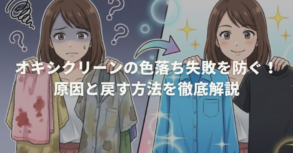 何度洗っても臭い服にオキシクリーン！嫌な戻り臭を消す方法