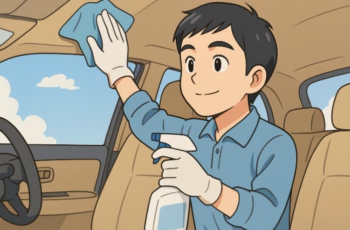 車のヤニ取りも100均でできる