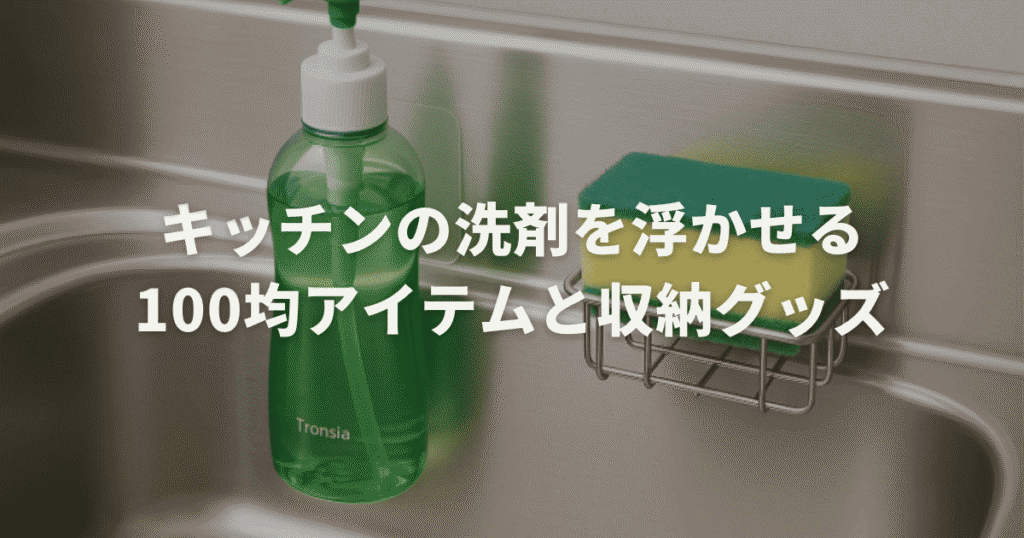 キッチンの洗剤を浮かせる100均アイテムと収納グッズまとめ