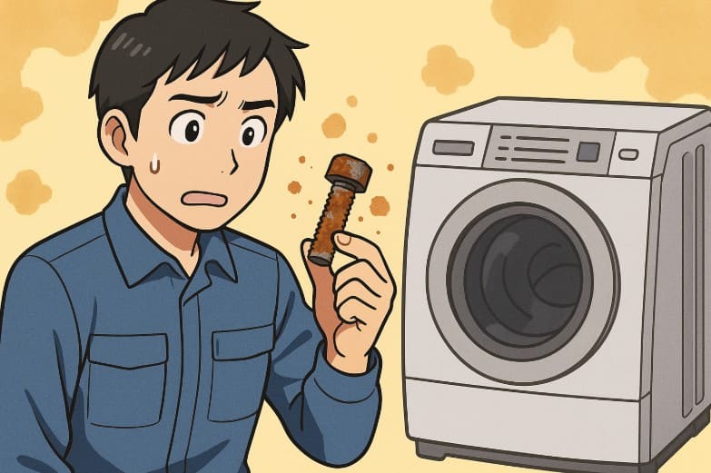 金属部品が錆びるというデメリット