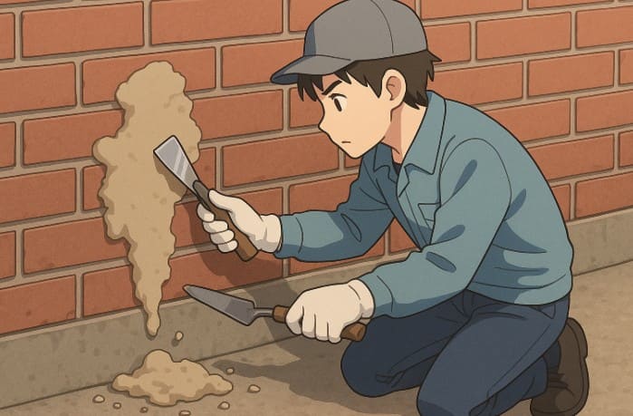 こびりついたセメントを綺麗に取る方法