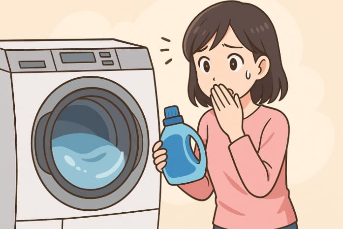 すすぎ段階で気づいた時の対処法