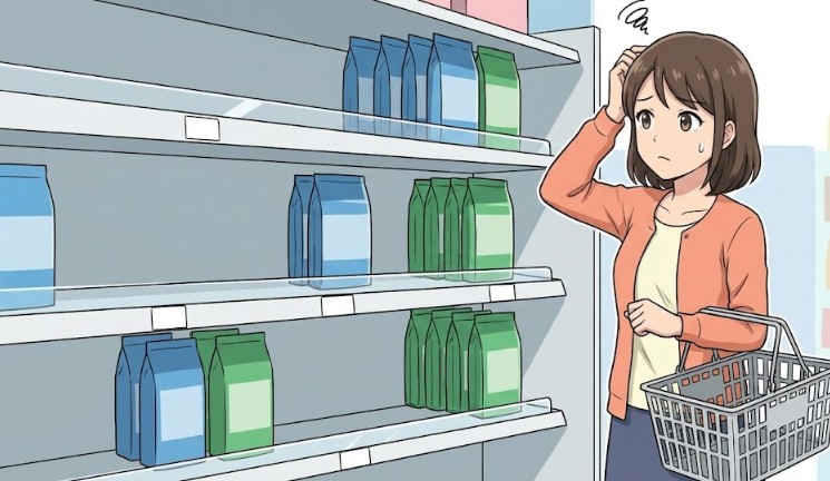 替えブラシのラインナップ統合による店頭の欠品