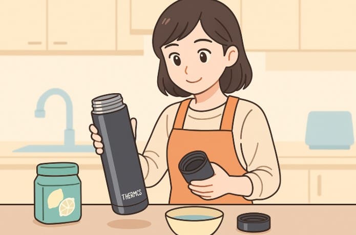 サーモスの水筒にもクエン酸は使える？