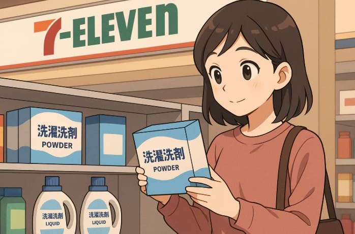 セブンイレブンで洗濯洗剤は売ってる?