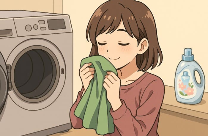 乾燥機にかけても匂いが残る柔軟剤は？