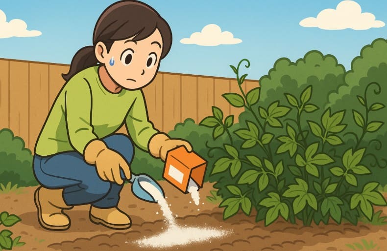 重曹を土に撒くとどうなる？
