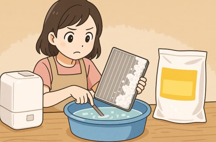 白いカルキ汚れはクエン酸が効果的