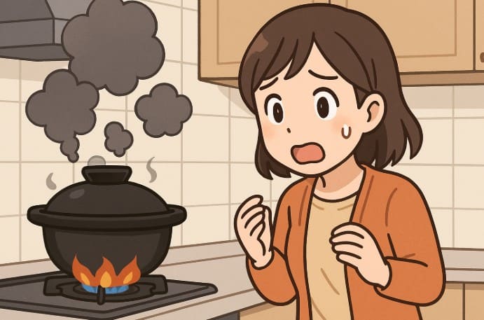 うっかり空焚きしてしまった時の処置