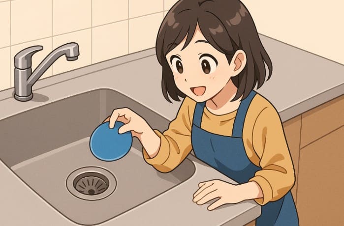 ゴミ受けは何で洗えばいい？