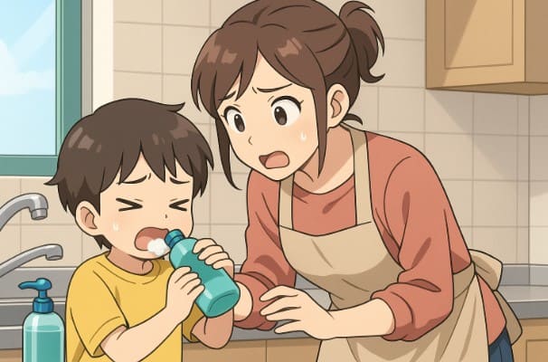 食器用洗剤を少量飲んだらどうしたらいい？