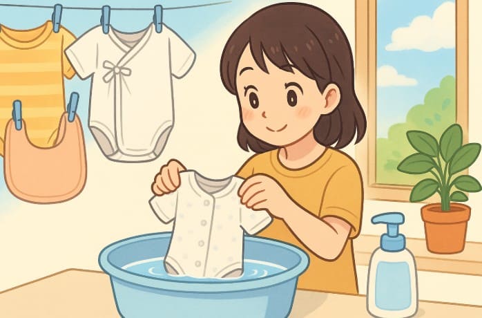 赤ちゃんの水通しは水だけでいい？
