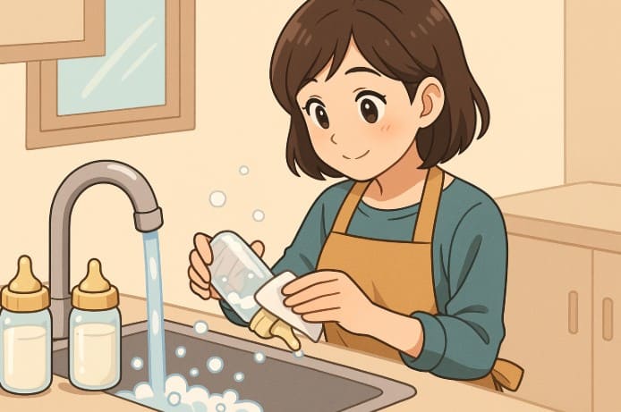 哺乳瓶洗いに便利な使い切りタイプ