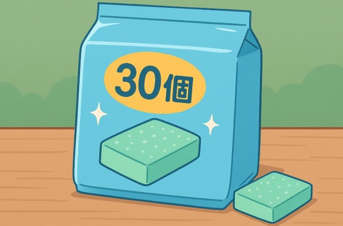 ニトリの洗剤入りパッドの特徴