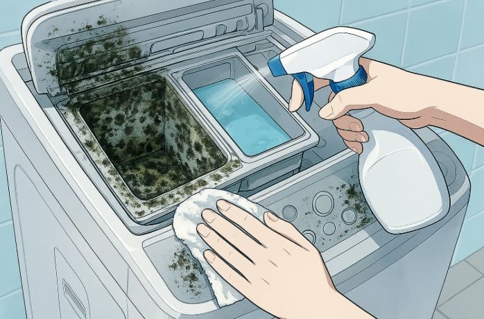 洗濯機の洗剤自動投入がカビの発生源